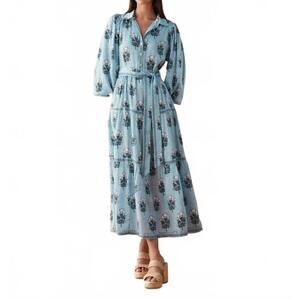 NEW OMIKA emery maxi dress in milo lake